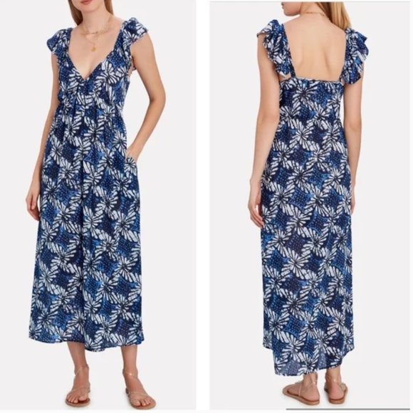 XiRENA Dresses Xirena Leyla Dress Aline Maxi Ruffled Straps